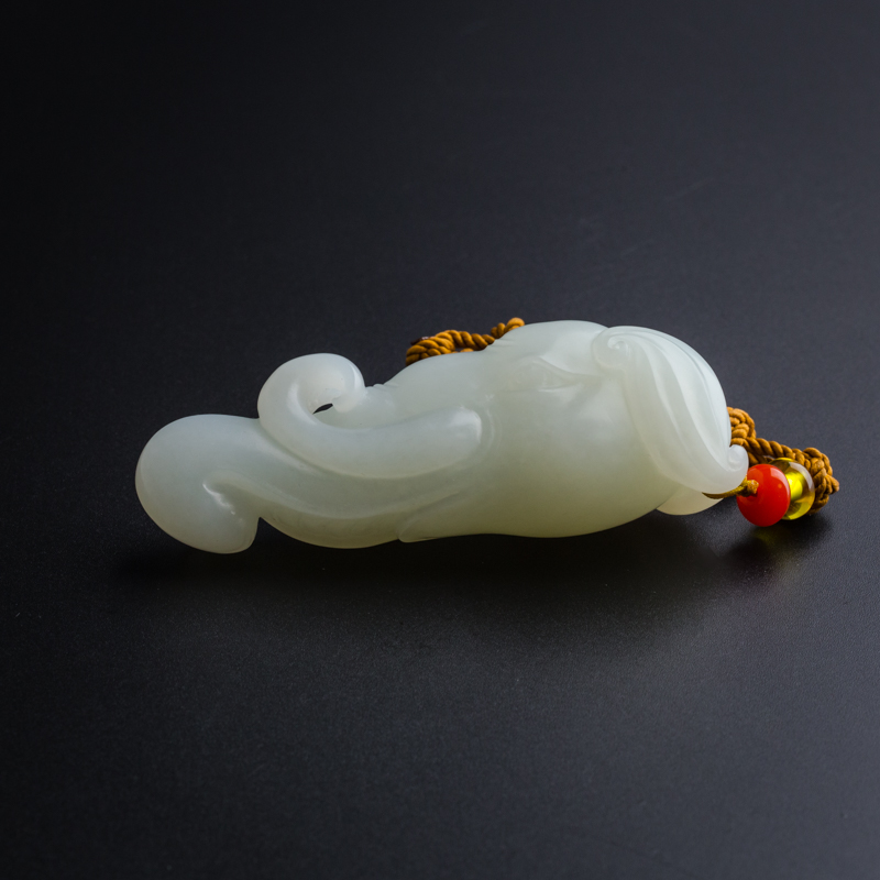 和田玉象鼻挂坠 - 红掌柜