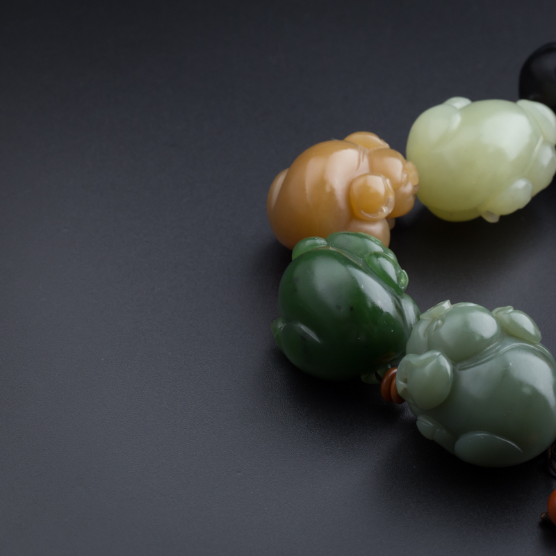 天然和田玉手串 - 红掌柜