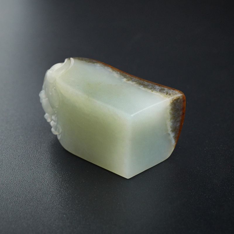 青白玉印章 - 红掌柜