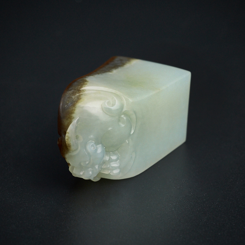 青白玉印章 - 红掌柜