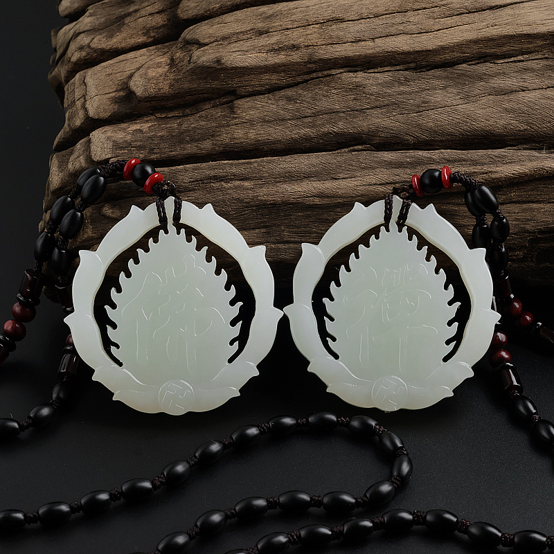 白玉弥勒佛/观音挂坠 - 红掌柜