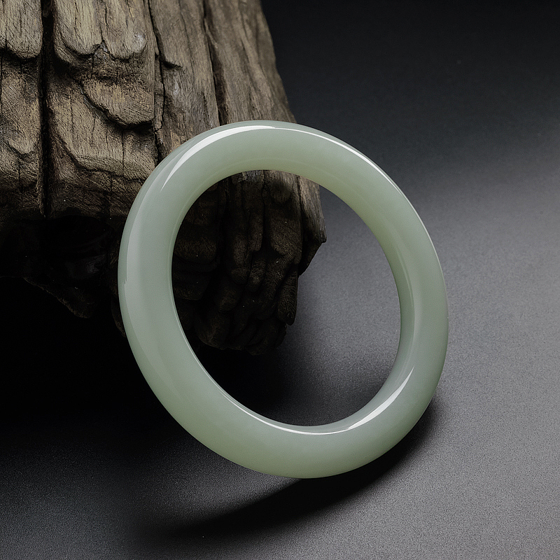 和田玉圆条手镯 - 红掌柜