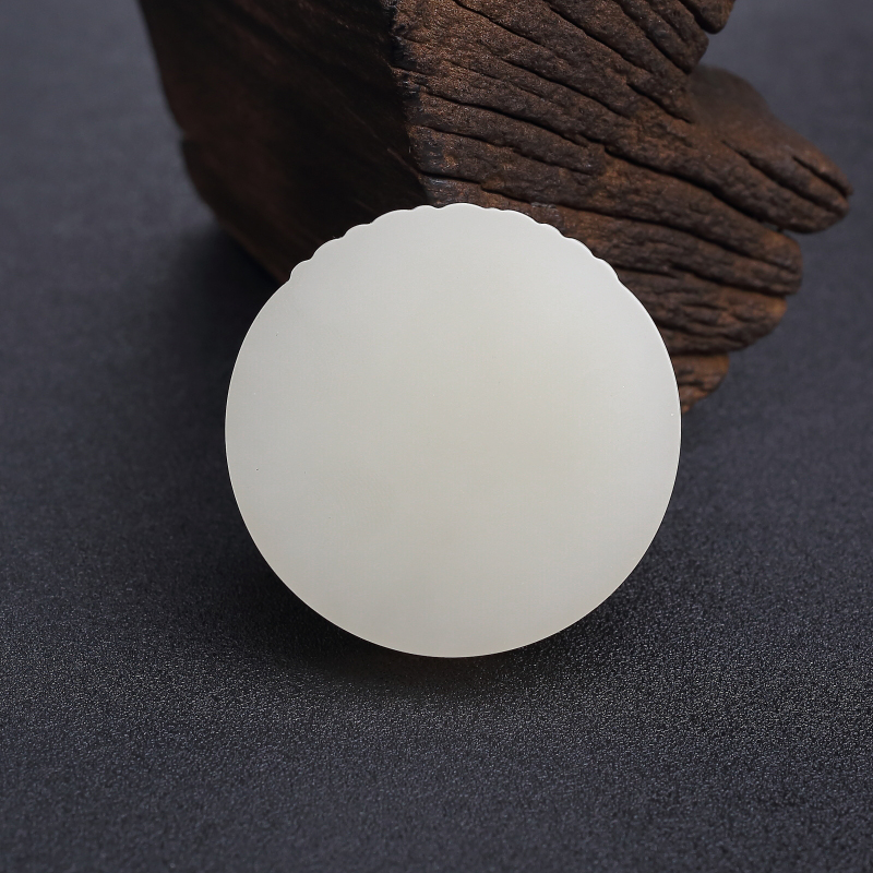 新疆天然和田白玉蝶恋花吊坠-红掌柜