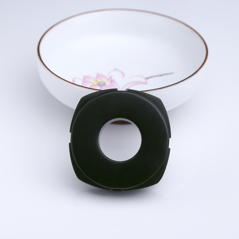 天然山料和田墨玉手把件套装-红掌柜