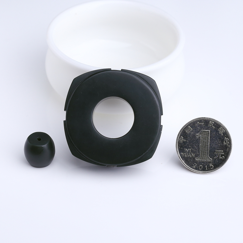 和田墨玉手把件-红掌柜