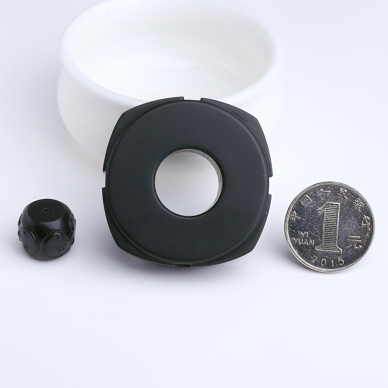 天然和田墨玉手把件-红掌柜