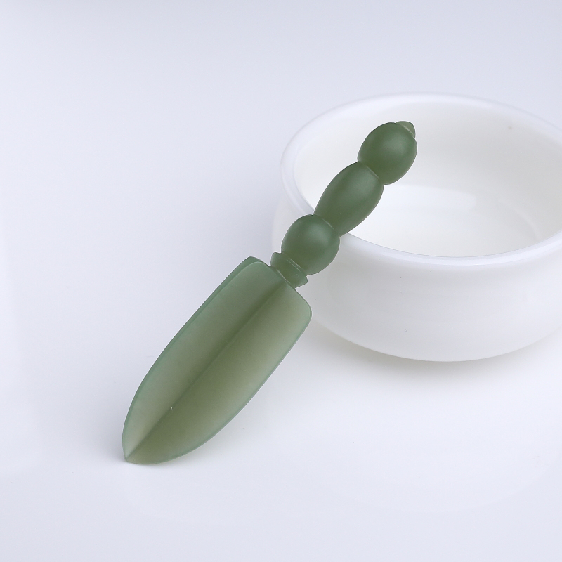 天然和田碧玉金刚杵吊坠-红掌柜