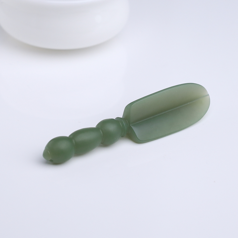 天然山料和田碧玉吊坠-红掌柜