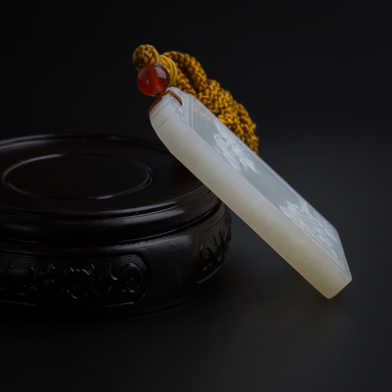 俄罗斯和田玉龙牌-红掌柜