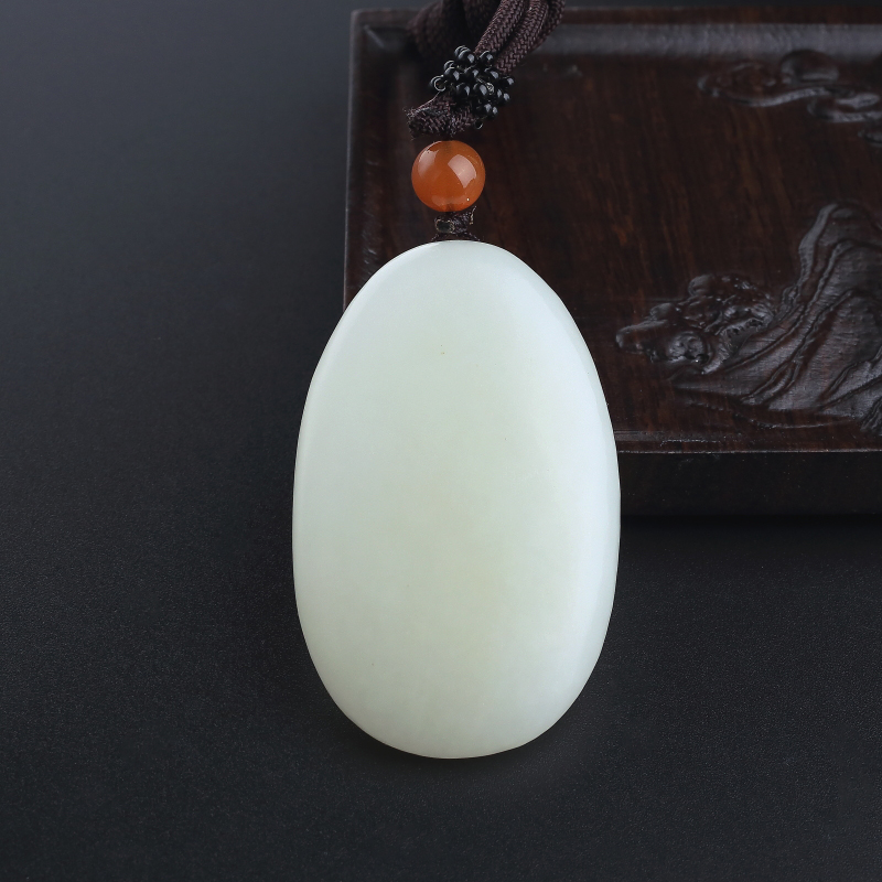 和田玉年年有余挂坠-红掌柜