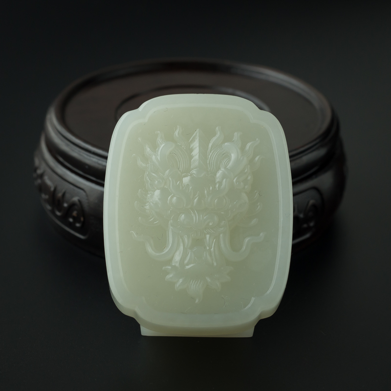 和田玉龙皮带扣-红掌柜