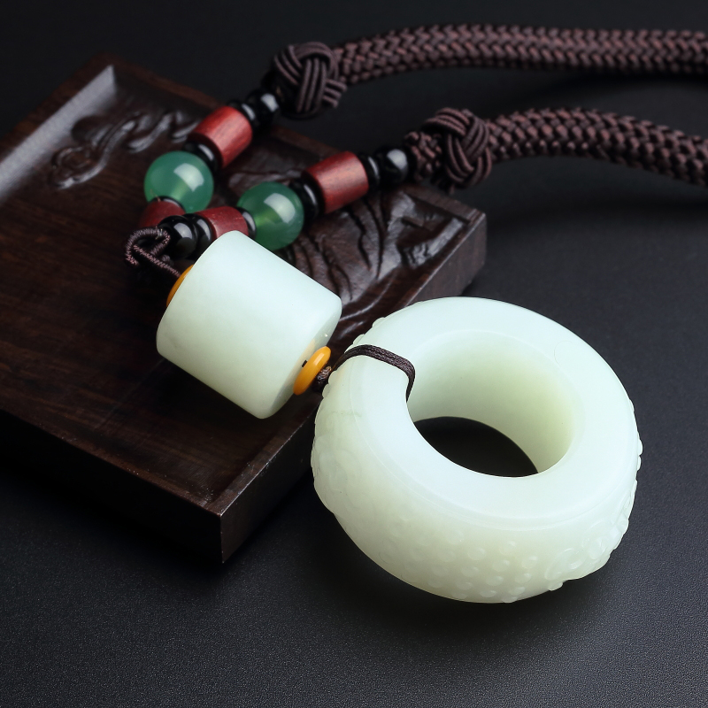 天然和田玉手把件-红掌柜