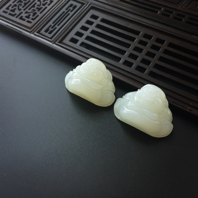 新疆和田玉弥勒佛吊坠-红掌柜