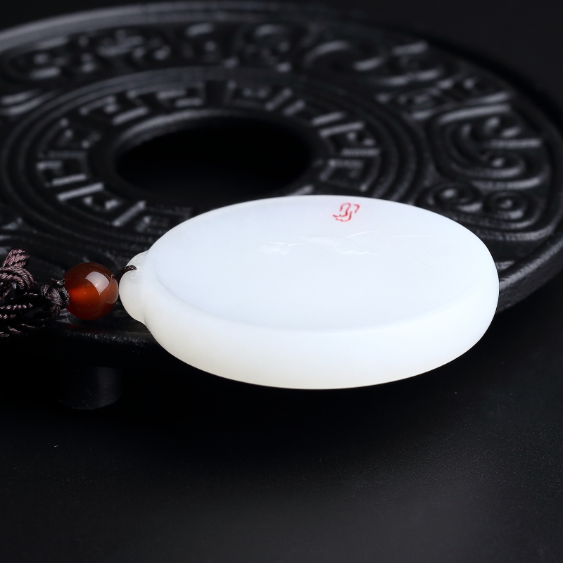 新疆和田玉一品清廉吊坠-红掌柜