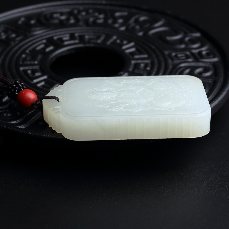 新疆和田玉吊坠-红掌柜