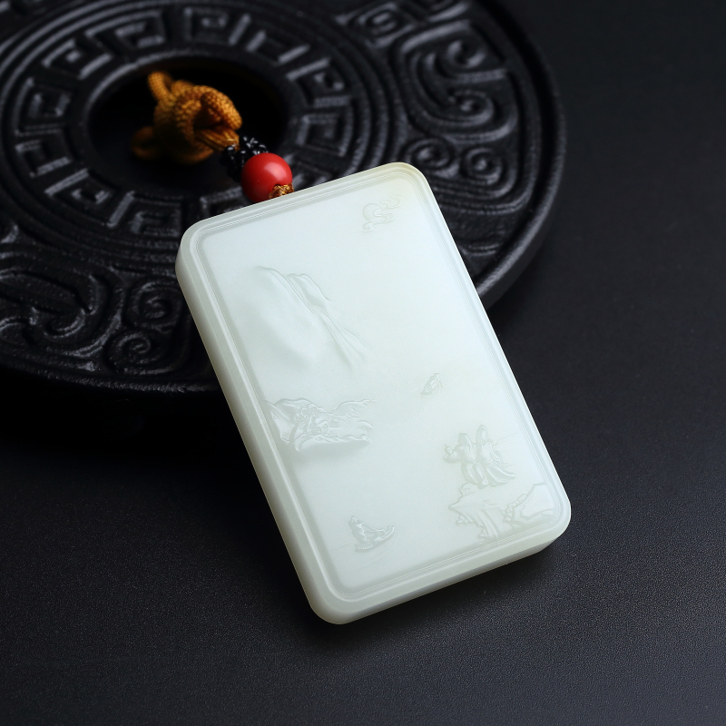 和田玉吊坠-红掌柜