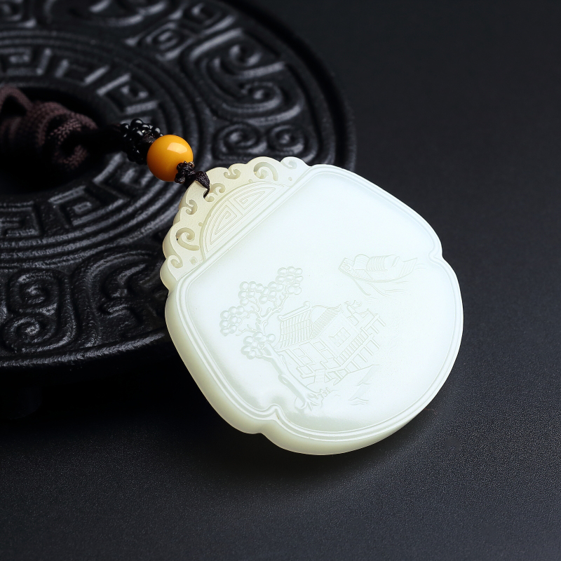 和田玉牌-红掌柜