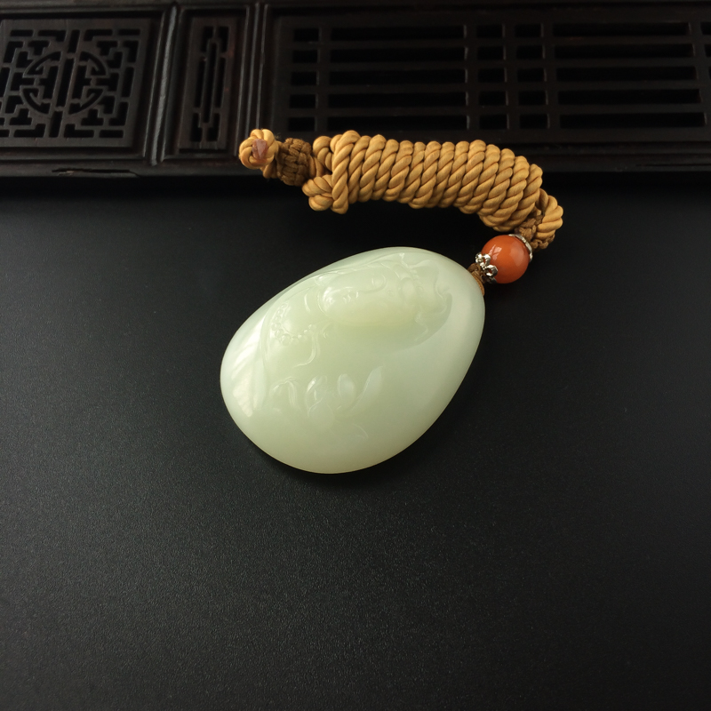 新疆和田玉挂坠-红掌柜