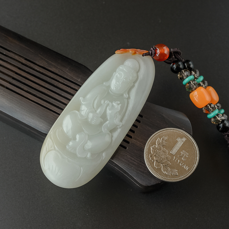 新疆和田玉观音-红掌柜