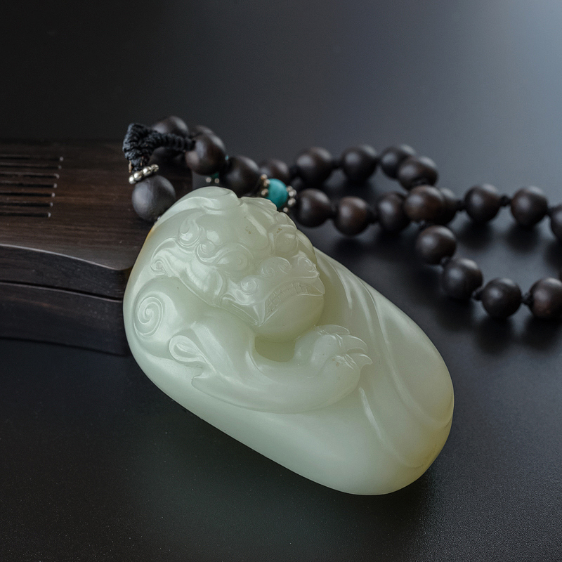 和田玉手把件-红掌柜