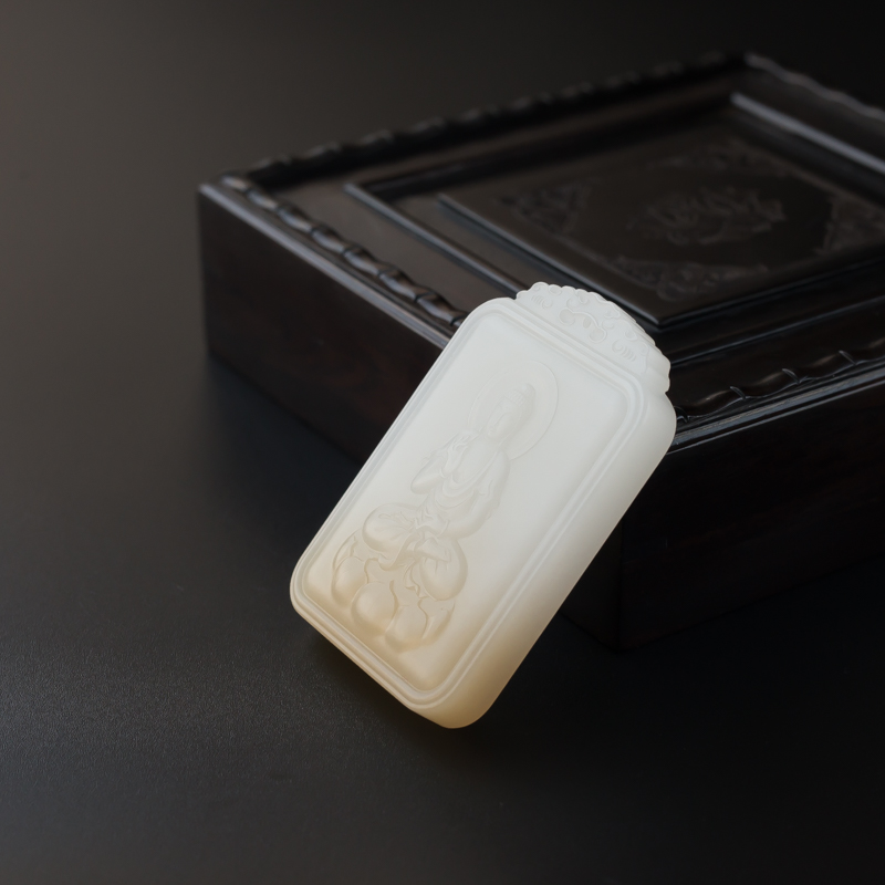 和田玉大日如来吊坠-红掌柜