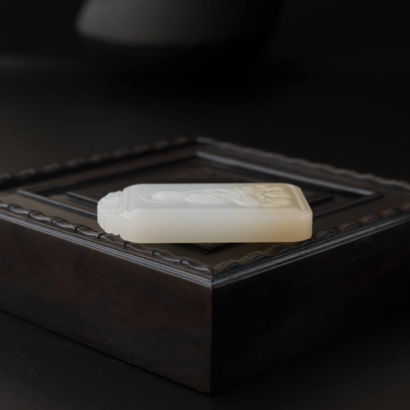 天然和田玉如来吊坠-红掌柜