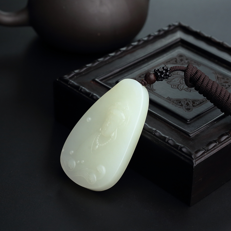 和田玉观音-红掌柜