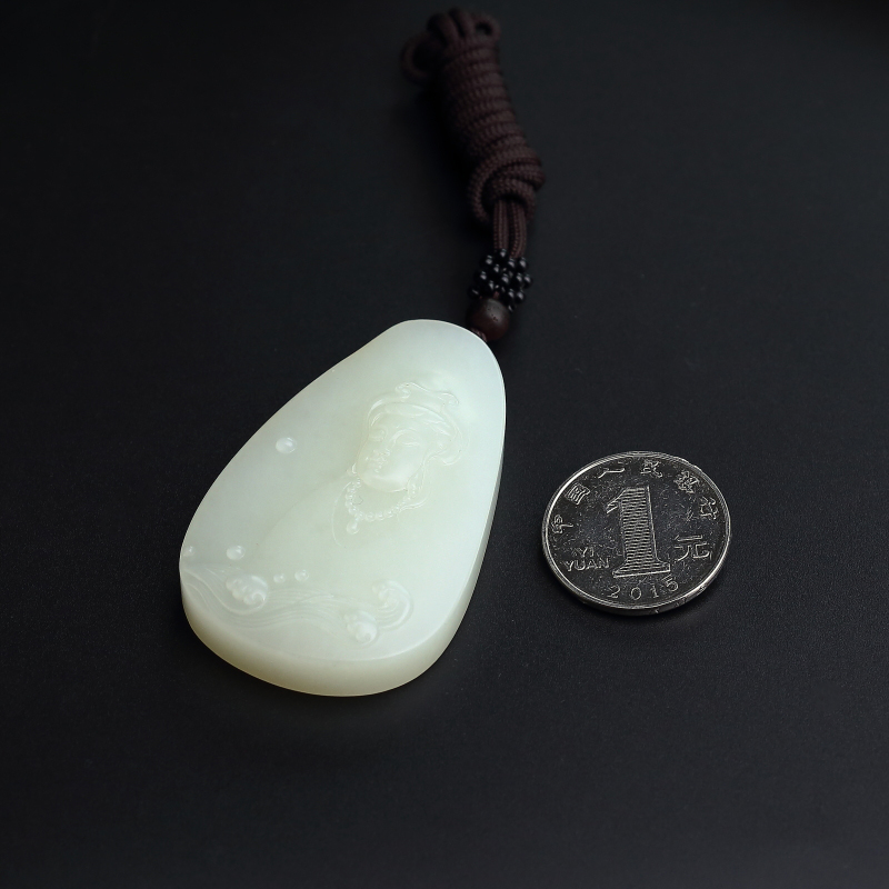 天然和田玉挂坠-红掌柜