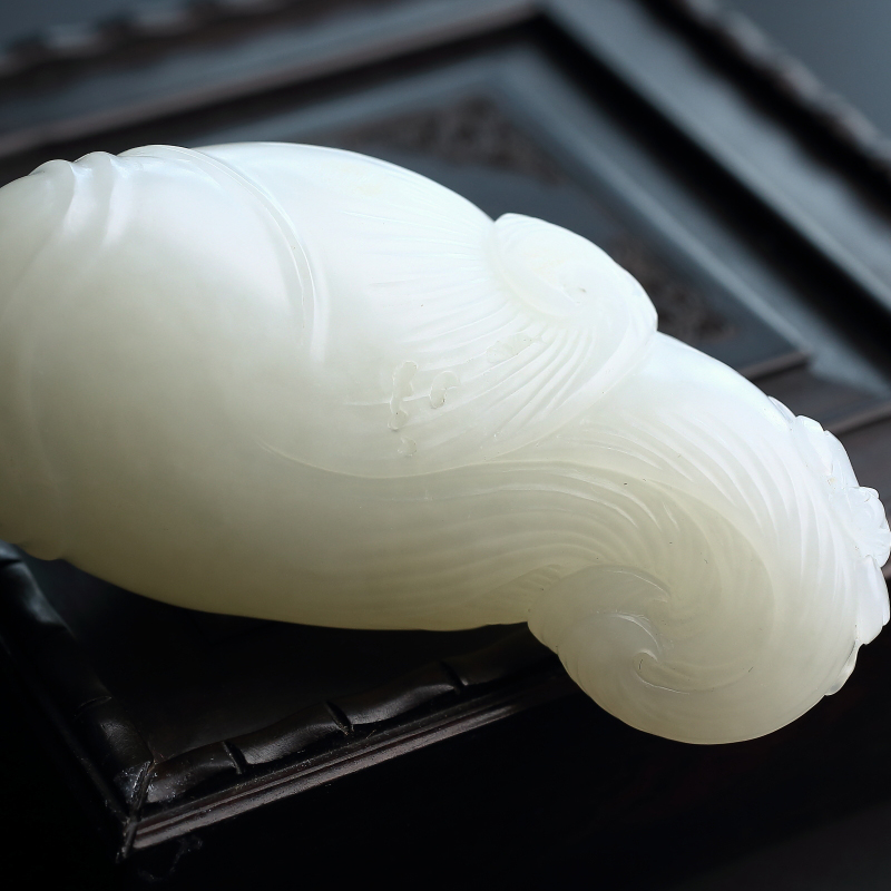 新疆天然和田玉吊坠-红掌柜