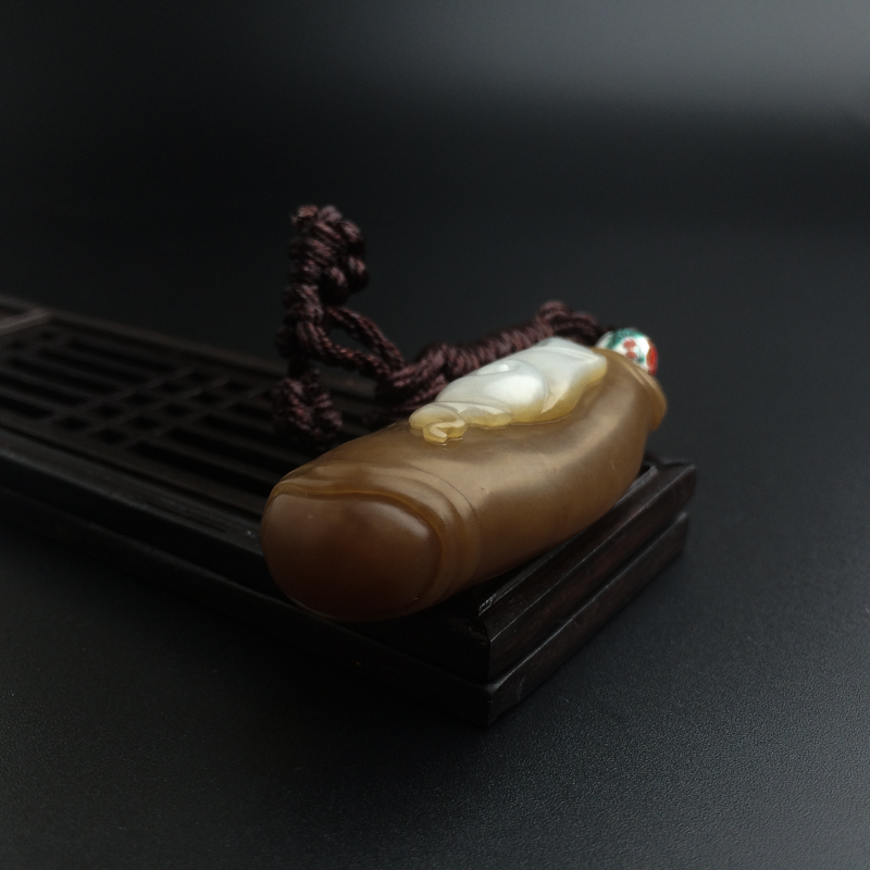 俄料和田玉步步高升-红掌柜