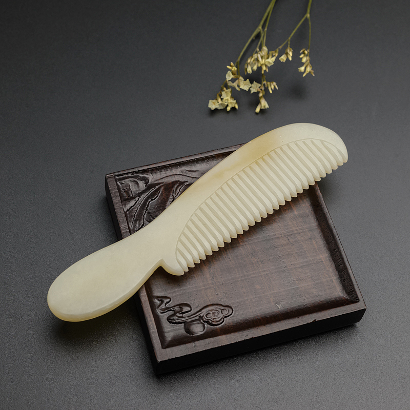 带糖色和田玉梳子-红掌柜