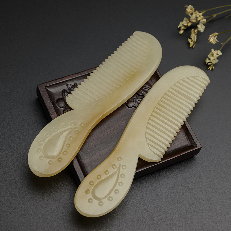 天然和田玉梳子-红掌柜