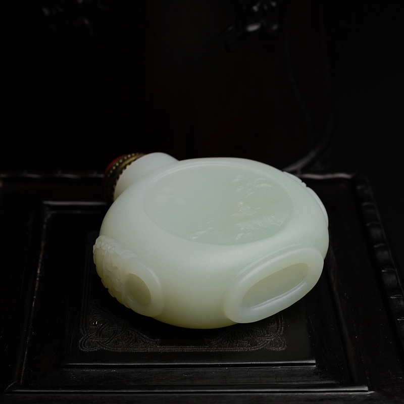 新疆和田玉鼻烟壶 - 红掌柜