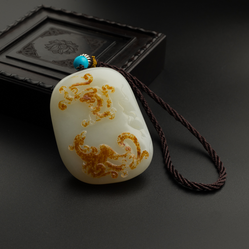 和田玉手把件-红掌柜