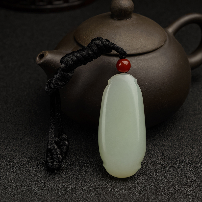 俄罗斯和田玉节节高升吊坠 - 红掌柜