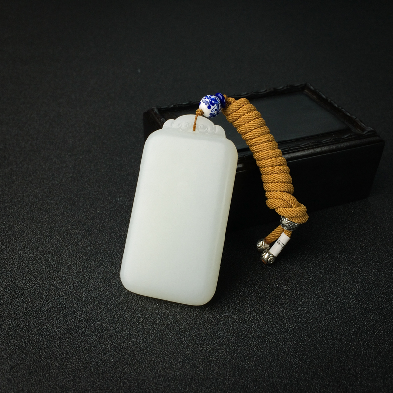 和田玉金玉满堂吊坠 - 红掌柜