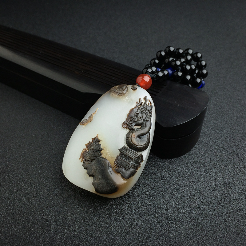 新疆和田玉吊坠 - 红掌柜