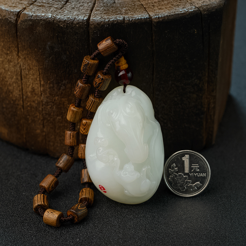 新疆和田玉挂坠 - 红掌柜