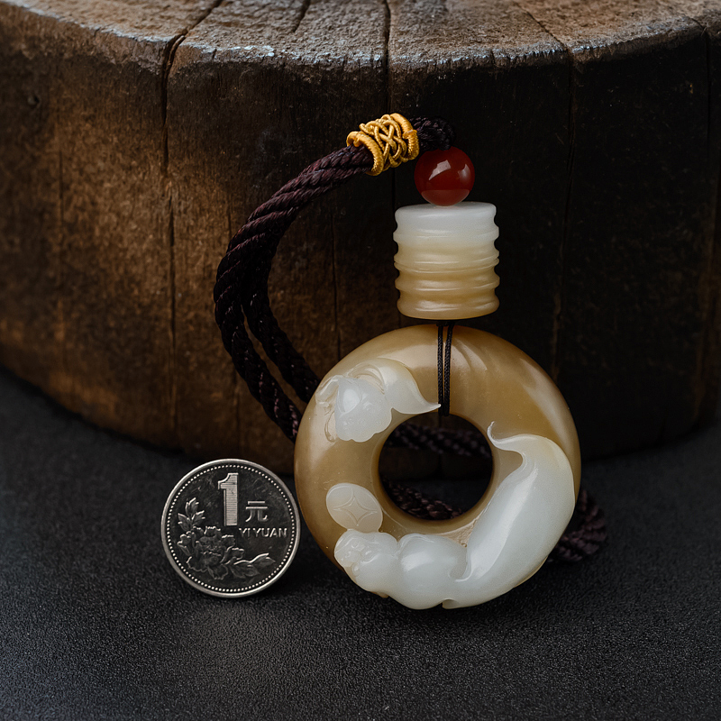 新疆和田玉挂坠 - 红掌柜