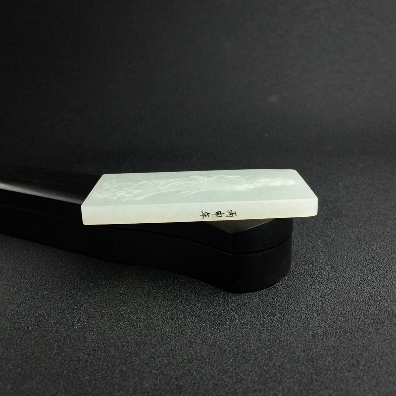 俄罗斯山料青白玉观音吊坠 - 红掌柜