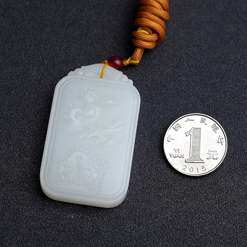 和田白玉吊坠-红掌柜