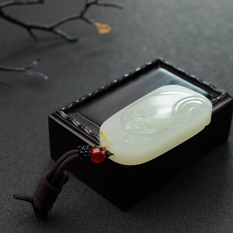 新疆和田玉吊坠 - 红掌柜