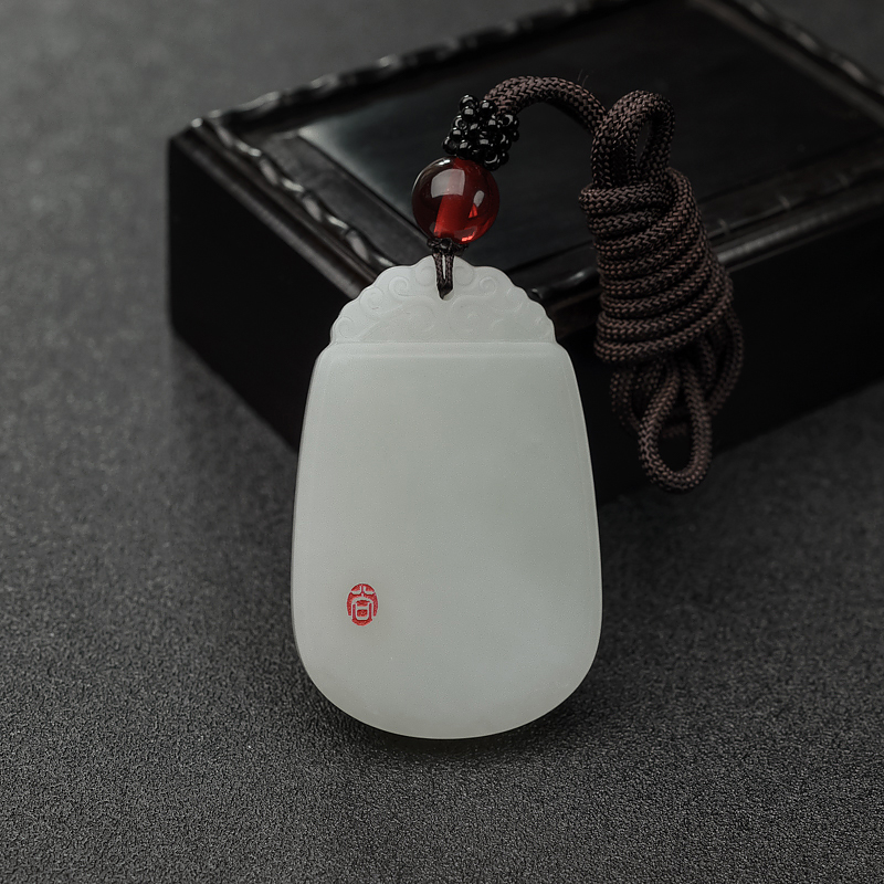 白玉虚空藏菩萨吊坠-红掌柜