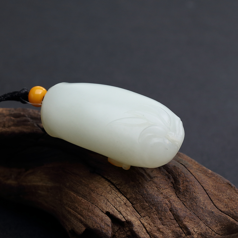 山料和田玉祝福吊坠-红掌柜