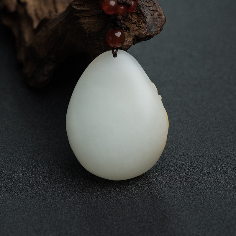 和田玉一品清廉吊坠-红掌柜