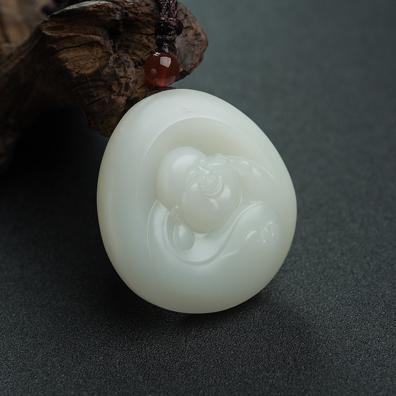 新疆和田玉佛吊坠-红掌柜