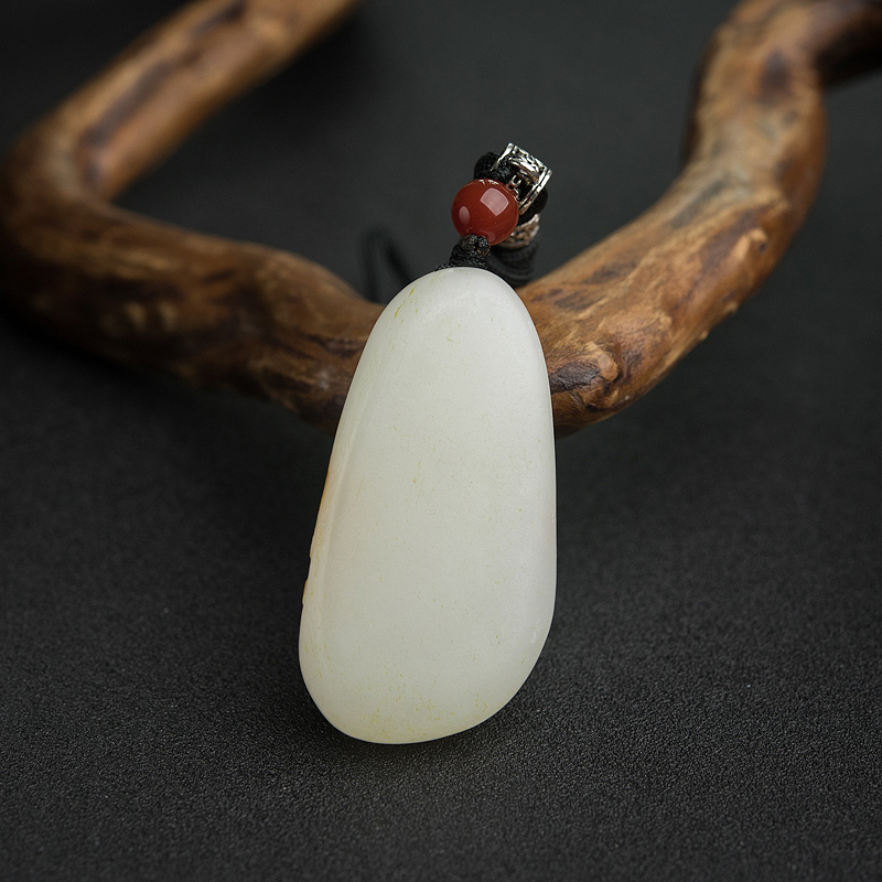 和田玉关公吊坠-红掌柜