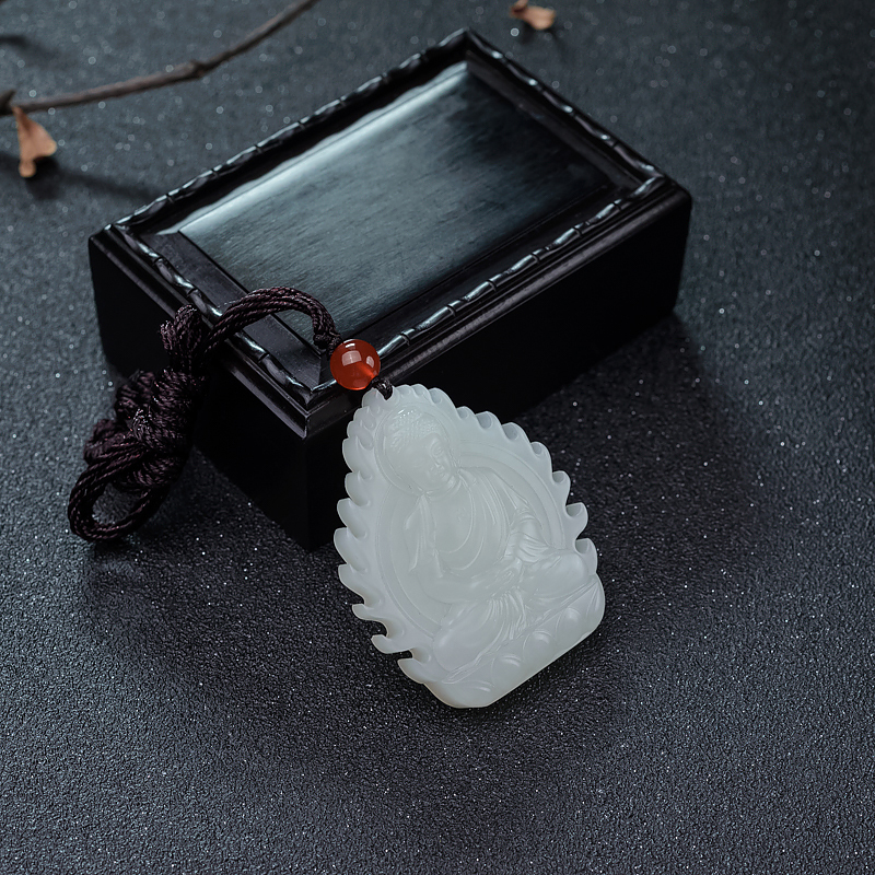 山料和田玉大日如来吊坠-红掌柜