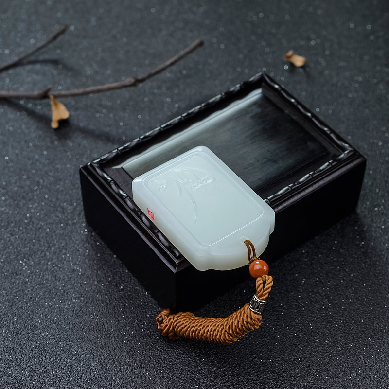 俄罗斯和田玉如意吊坠-红掌柜