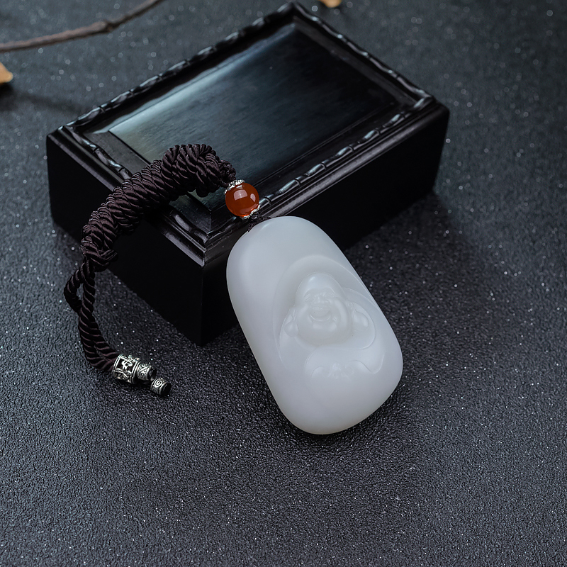 山料和田玉福在眼前吊坠-红掌柜